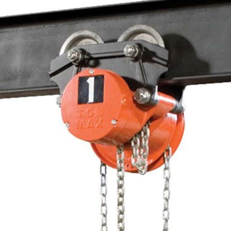 CM Cyclone Low Headroom Plain Type Trolley Hoist 1.5 Ton 15 ft. Lift