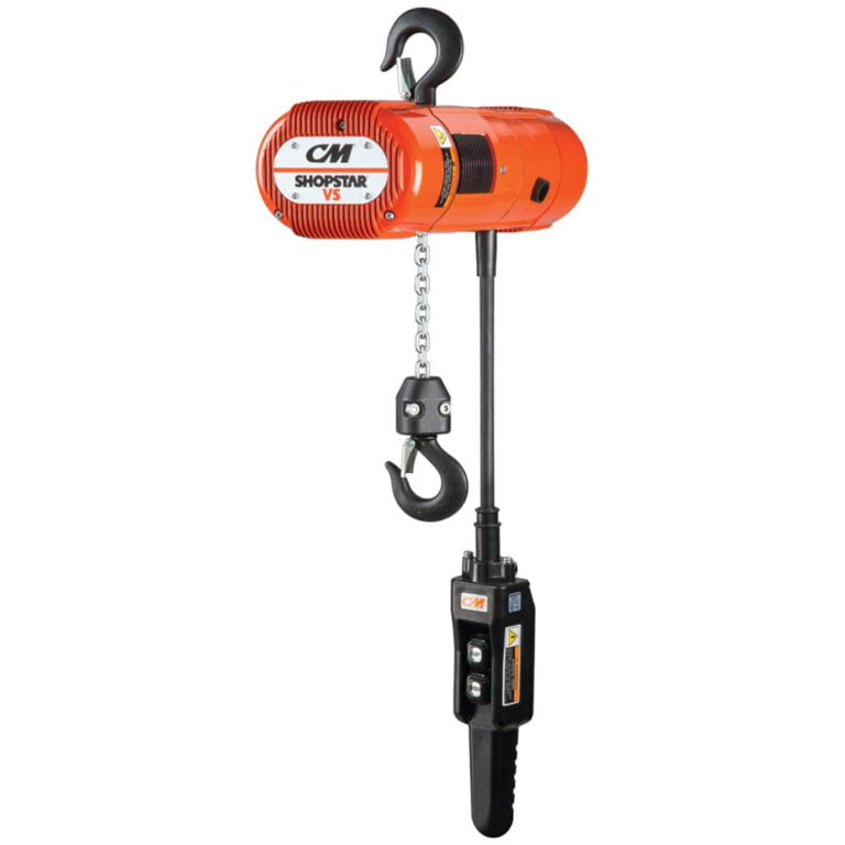 CM Shopstar Electric Chain Hoist with Rigid Hook Suspension 1/2 Ton
